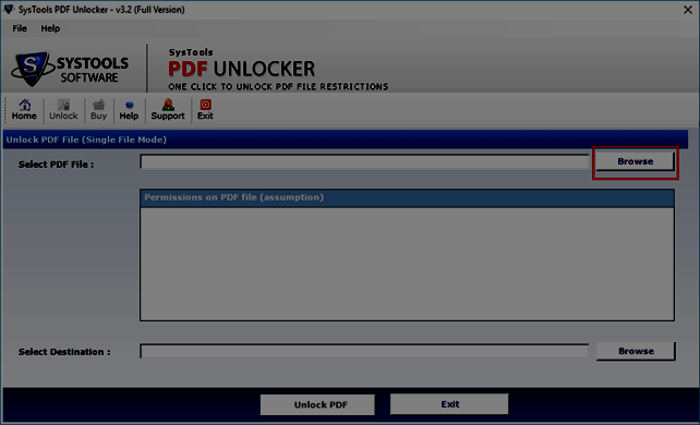 Decrypt PDF File With or Without Password 