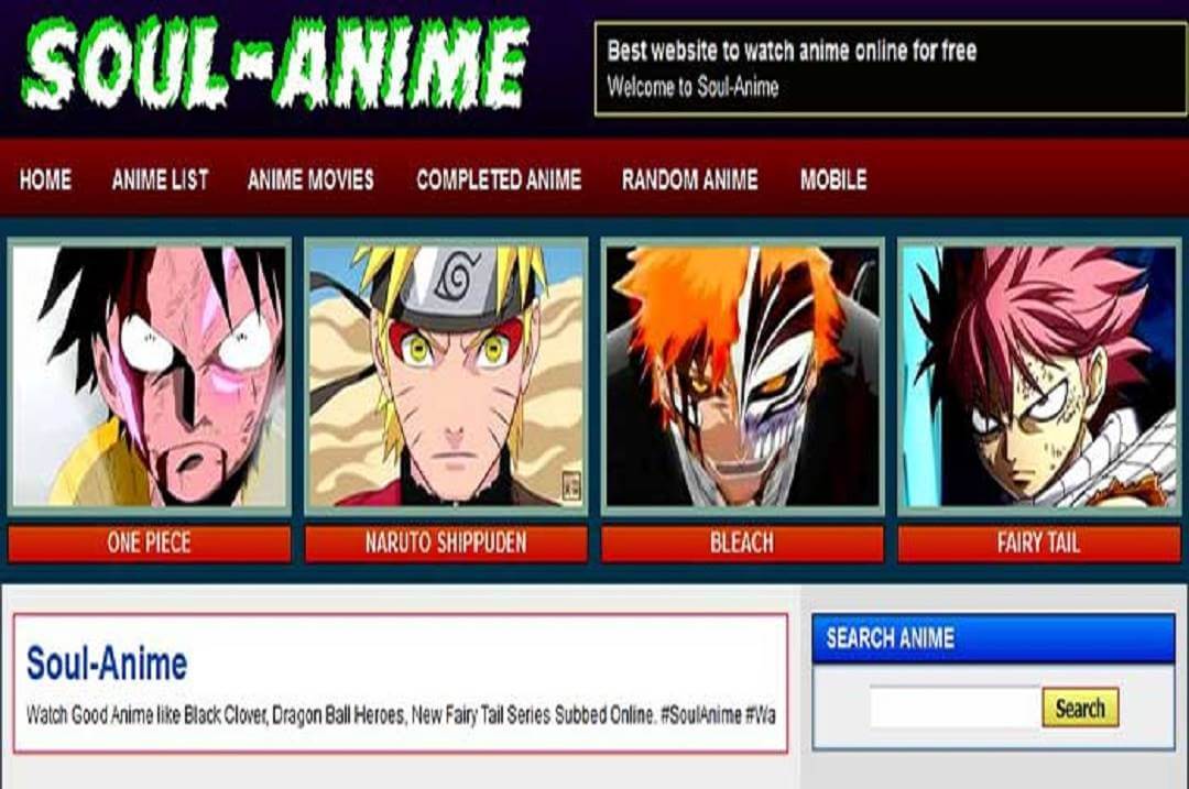 Soul Anime - 15 Best Soul Anime Alternatives to Watch Anime for Free
