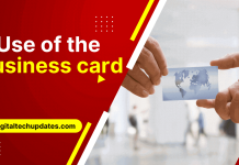 use of the business card