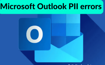 Microsoft Outlook PII errors