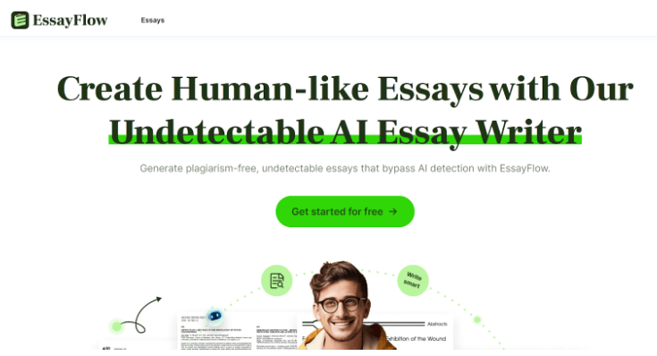 Review of EssayFlow undetectable AI essay writing tool