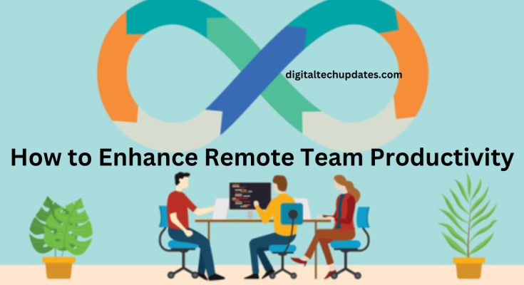 Remote team collaborating through feedback loops to enhance productivity