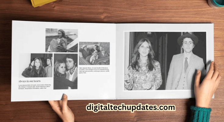 Personalized tribute print featuring a custom photo collage to honor a loved one at TributePrintedPics.