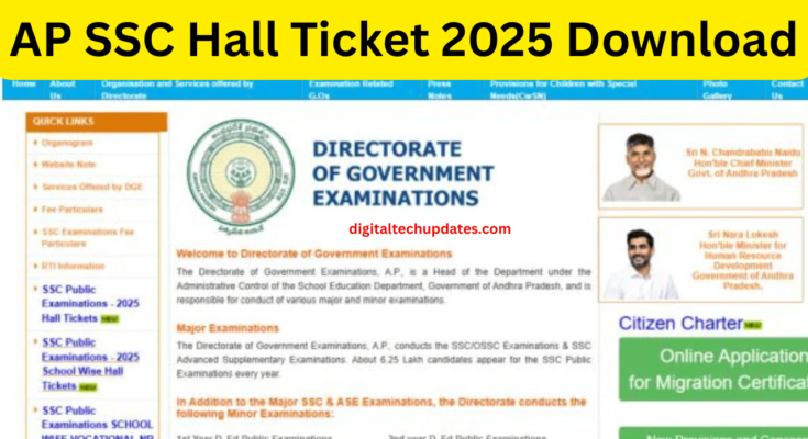AP SSC Hall Ticket 2025 – Download 10th Class Admit Card at bse.ap.gov.i