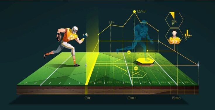 AI-powered sports betting interface displaying predictive analytics and match statistics.