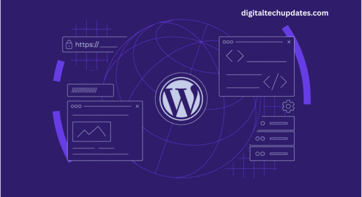 WordPress dashboard showing easy website management tools for entrepreneurs
