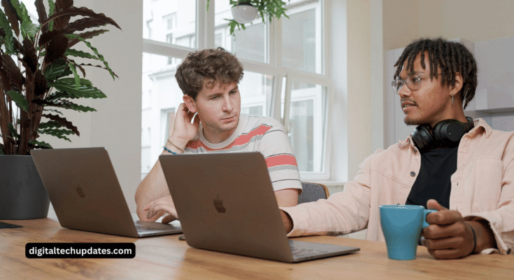 Diverse Startup Founders Discussing Funding Options And Financial Growth Graph 735x400