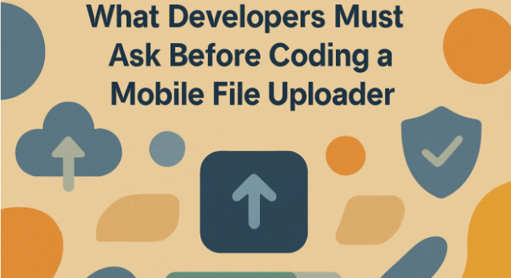 Key Questions Before Coding a Mobile File Uploader