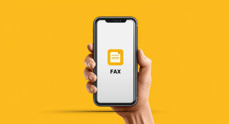 Editing documents on a smartphone before faxing