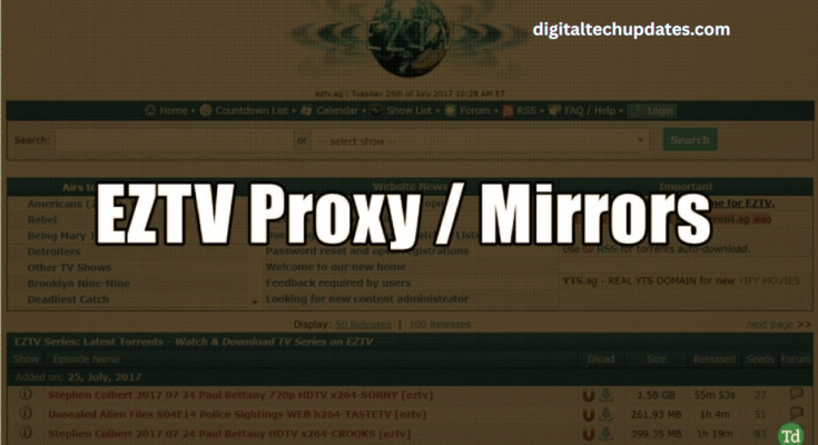 EZTV Proxy 2025 – 100% Working EZTV Mirror Sites