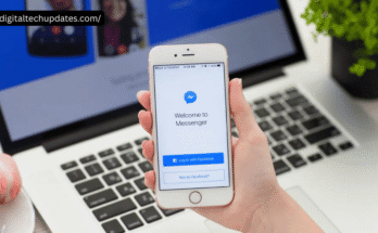 Screenshot of new Facebook Messenger 2025 design with chat themes and dark mode
