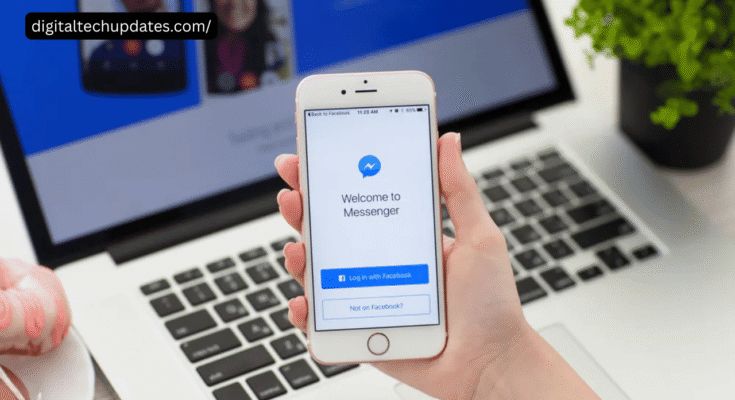 Screenshot of new Facebook Messenger 2025 design with chat themes and dark mode