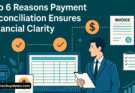 Illustration showing payment reconciliation process for improved financial clarity.