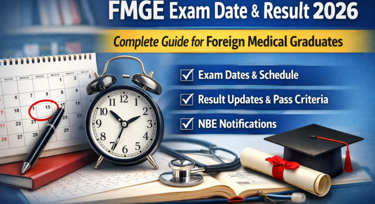 FMGE exam date and result 2026 guide for foreign medical graduates