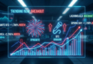 A futuristic neon digital dashboard with the heading 