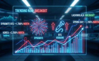 A futuristic neon digital dashboard with the heading 