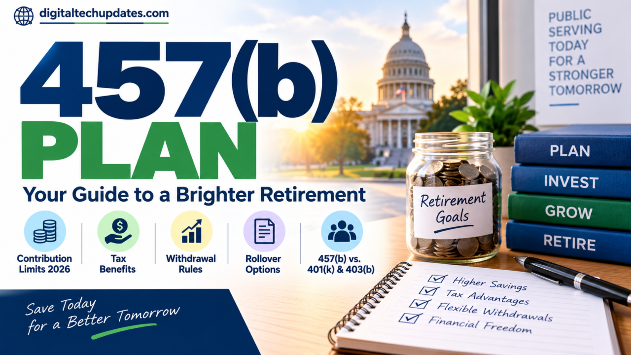 457b plan 2026 guide showing retirement savings, contribution limits and investment options