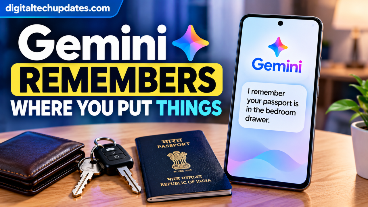 Gemini remembers where you put things using Find Hub on Android