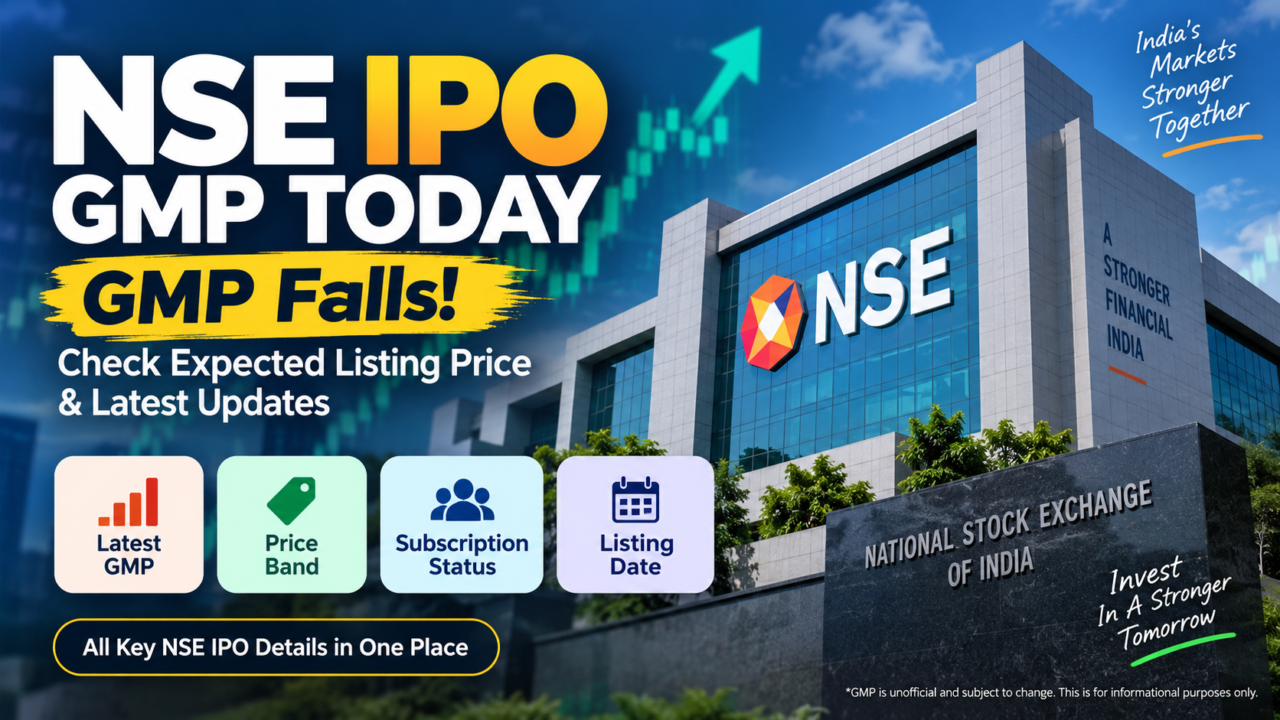 NSE IPO GMP Today with latest grey market premium, price band and expected listing price