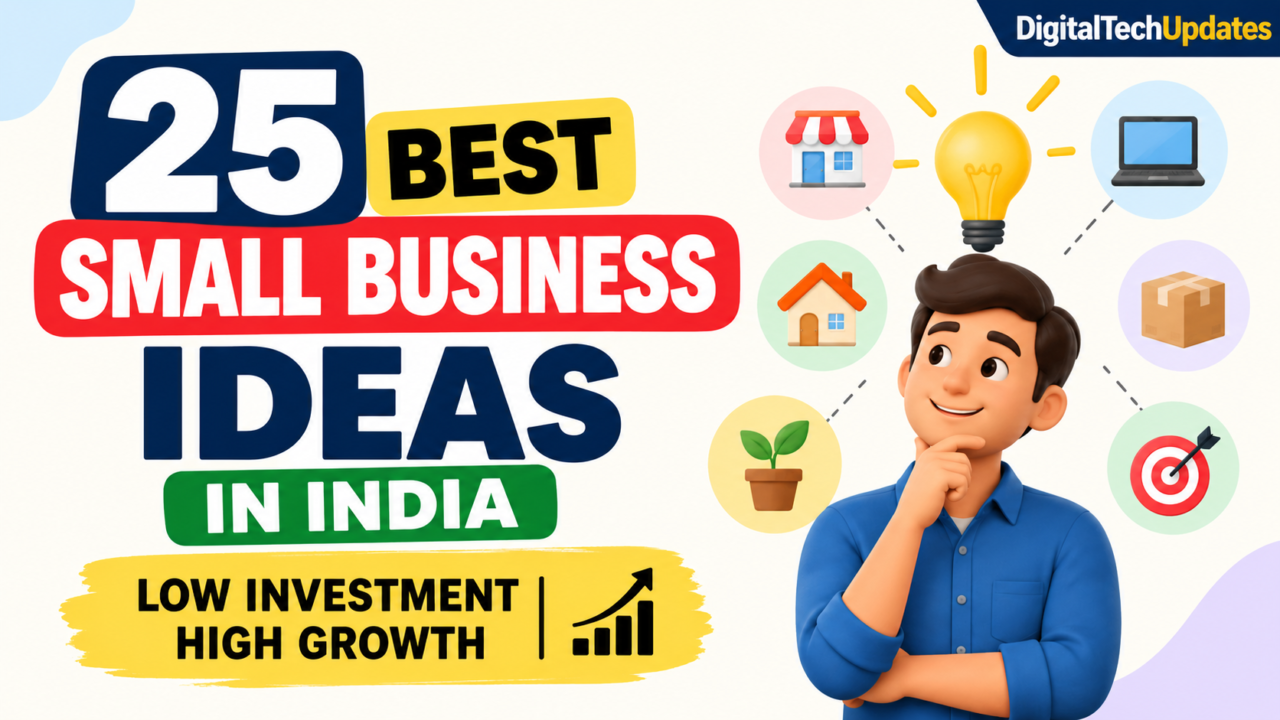 25 best small business ideas in India with low investment.