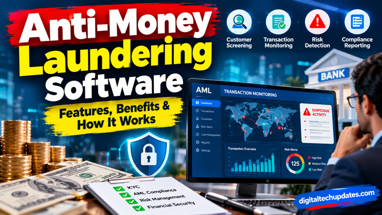 Anti-money laundering software for transaction monitoring, customer screening, risk detection, and compliance reporting.