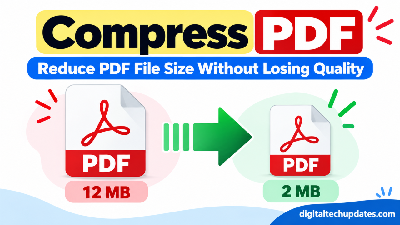 Compress PDF and reduce PDF file size