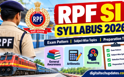 RPF SI Syllabus 2026: Exam Pattern, Subject-Wise Topics and Preparation Tips