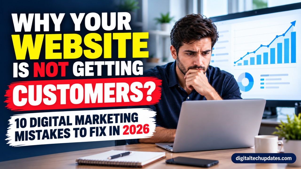 Why your website is not getting customers: 10 digital marketing mistakes to fix in 2026