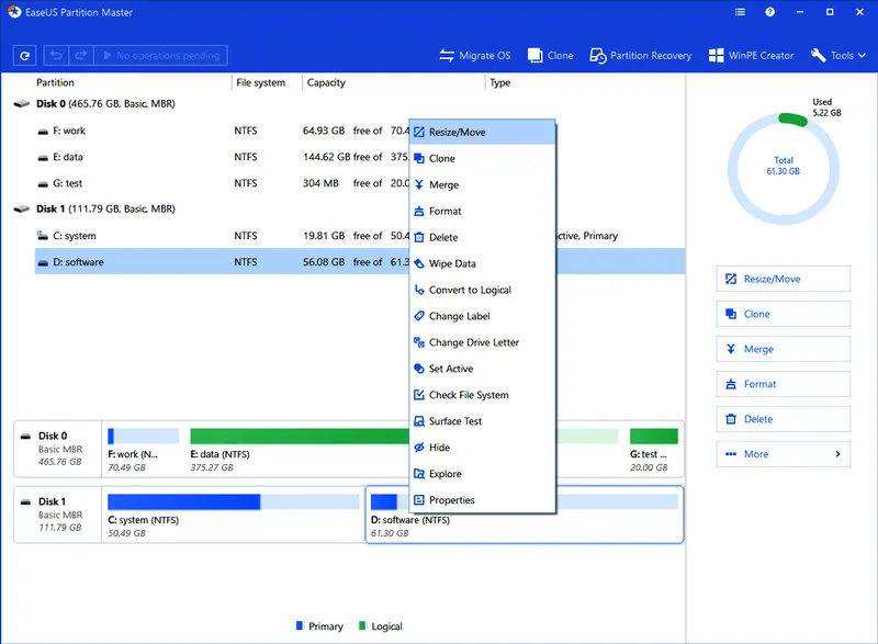 EaseUS Partition Master