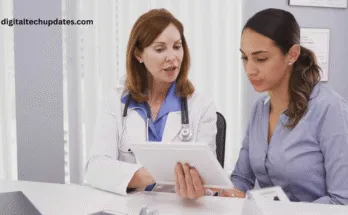 Hospital pharmacist assisting patients through optimized patient assistance programs