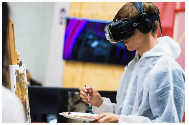 Poker player maintaining calm body language at a poker table