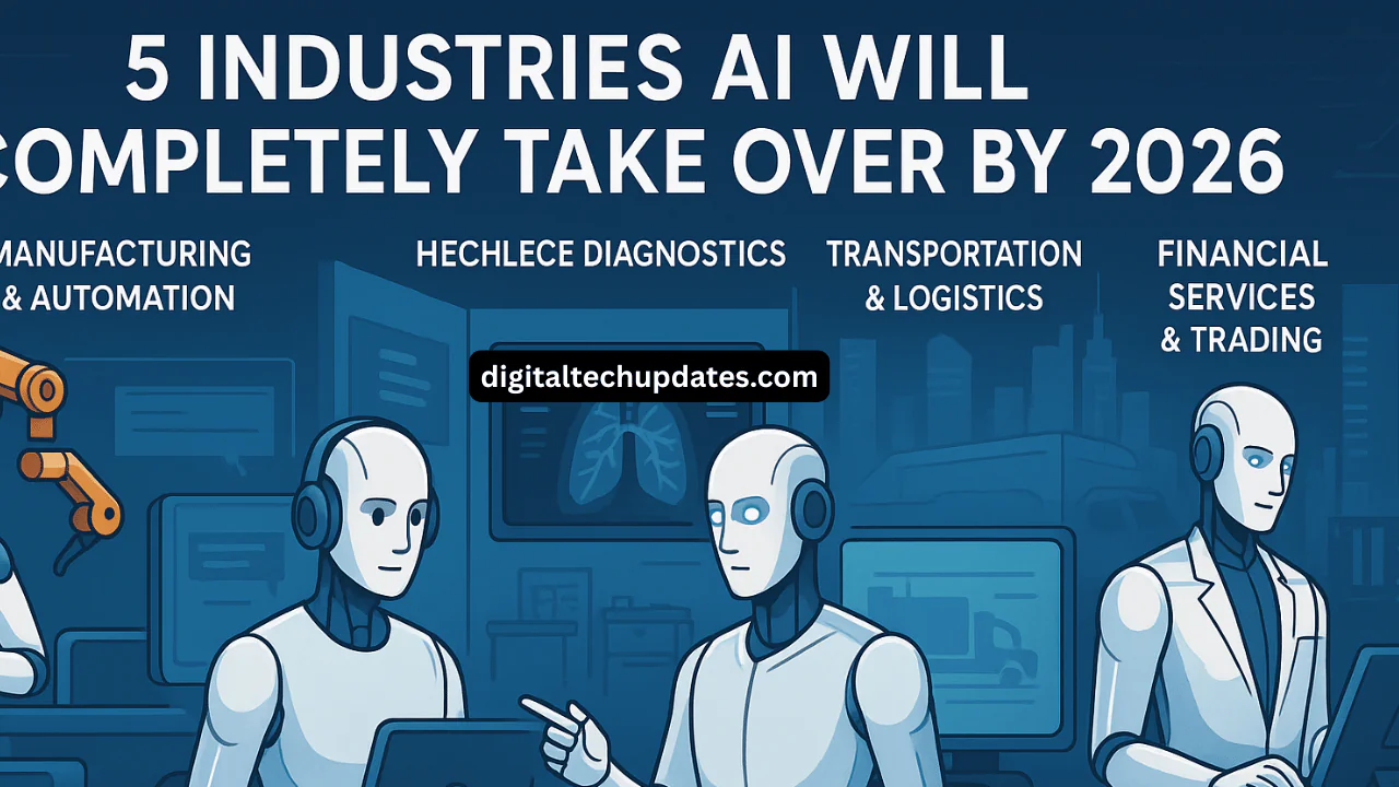 5 Industries AI Will Completely Take Over by 2026