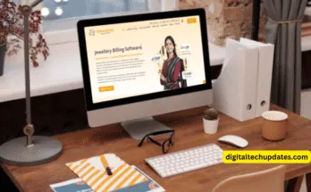 Jewellery Software Dashboard Interface on Laptop – India 2025