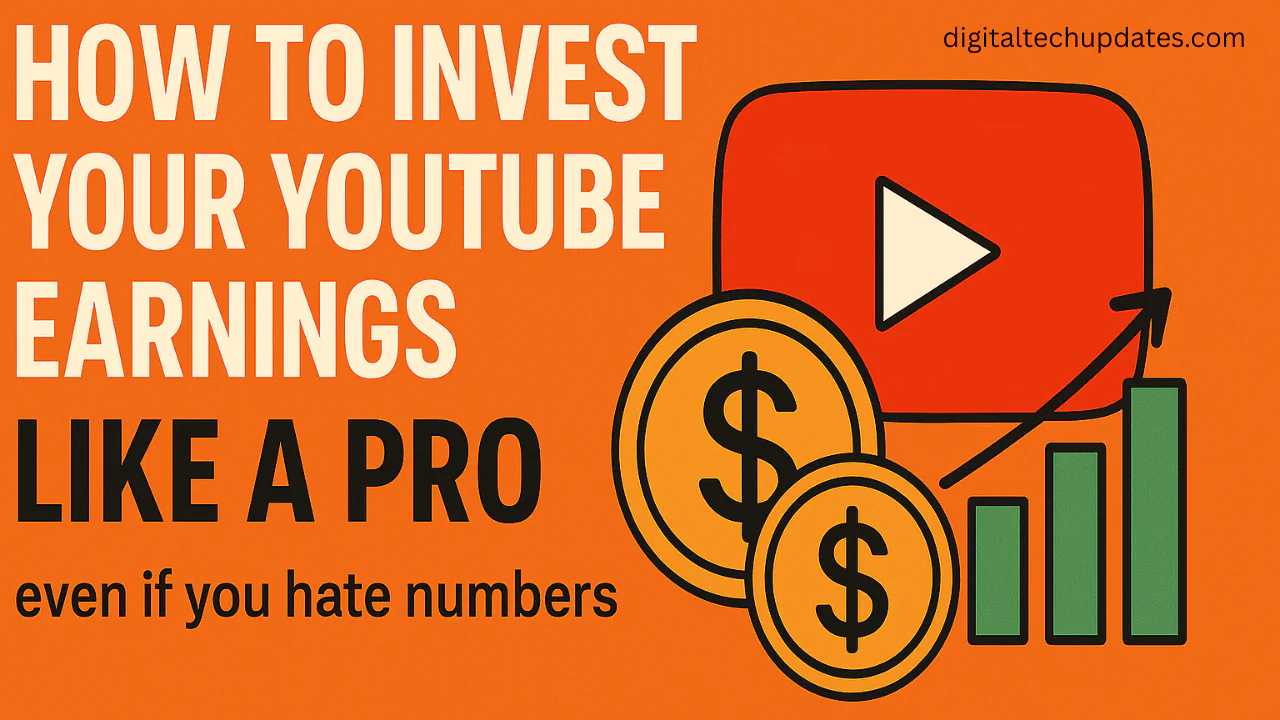 How to invest your YouTube earnings like a pro (even if you hate numbers)