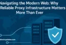Secure network servers representing reliable proxy infrastructure that protects data privacy and ensures safe browsing on the modern web.