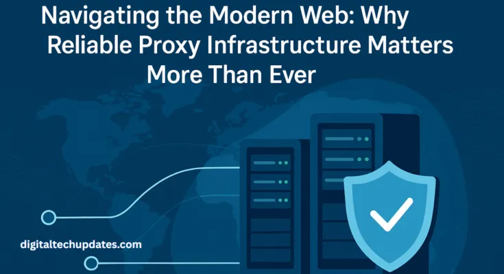 Secure network servers representing reliable proxy infrastructure that protects data privacy and ensures safe browsing on the modern web.