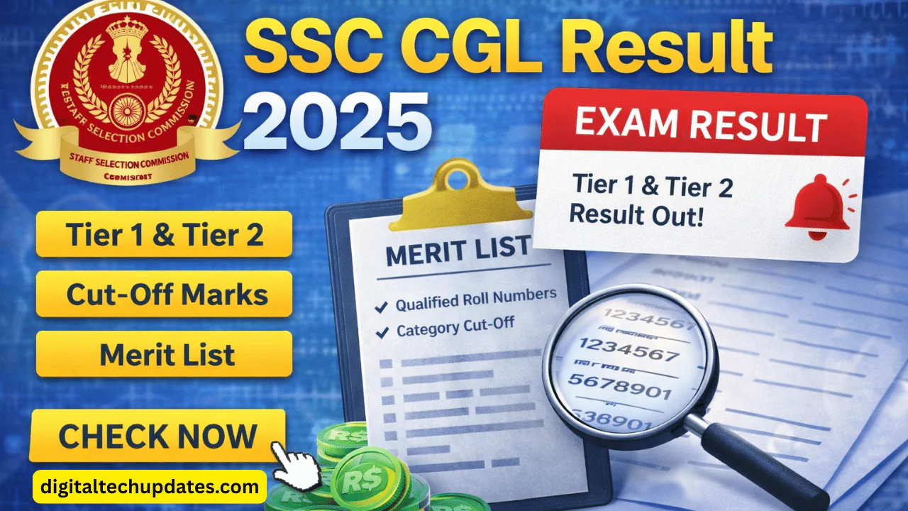 SSC CGL Result 2025: Tier-1, Tier-2 Result Date, Merit List, Cut-Off & Scorecard