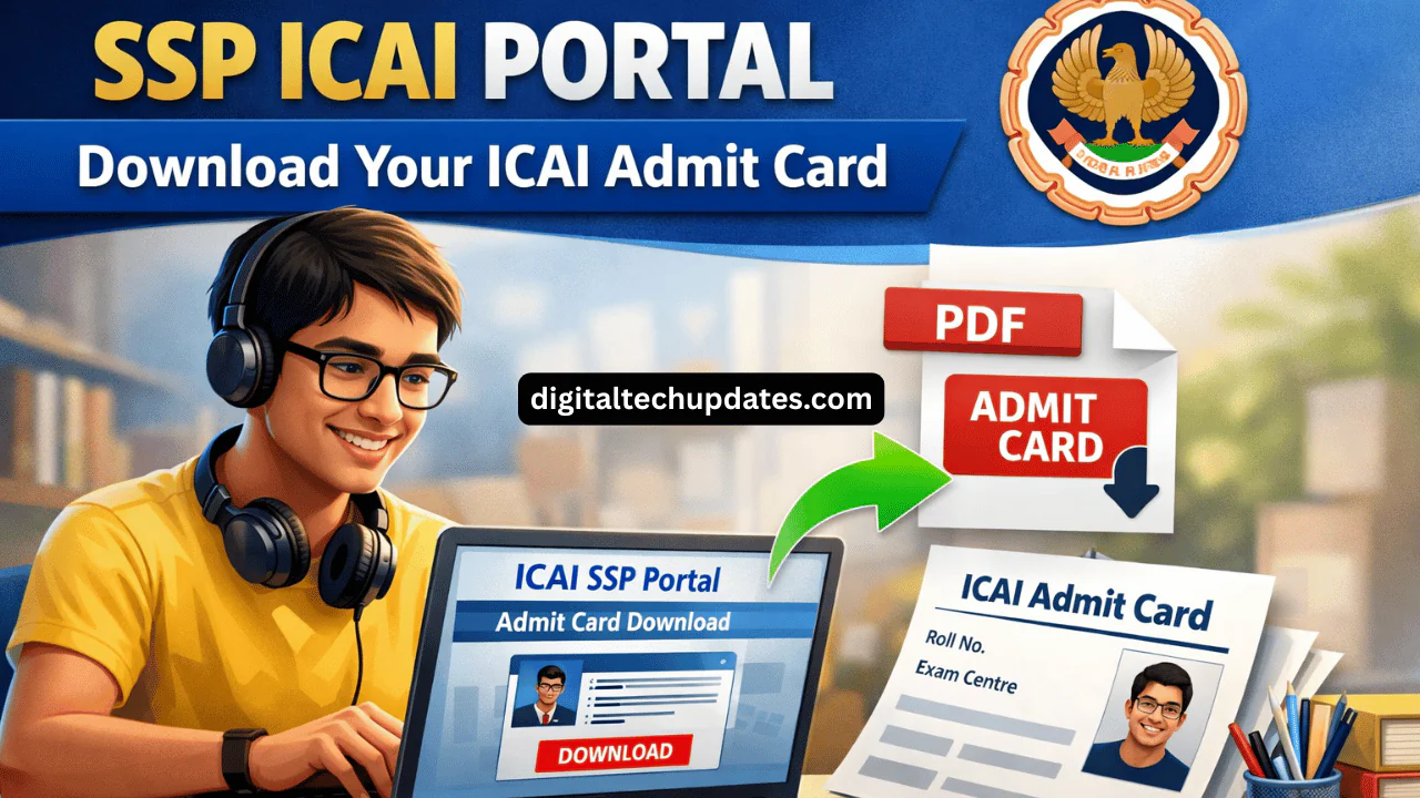 SSP ICAI Portal – How to Download ICAI Admit Card (Complete Guide)