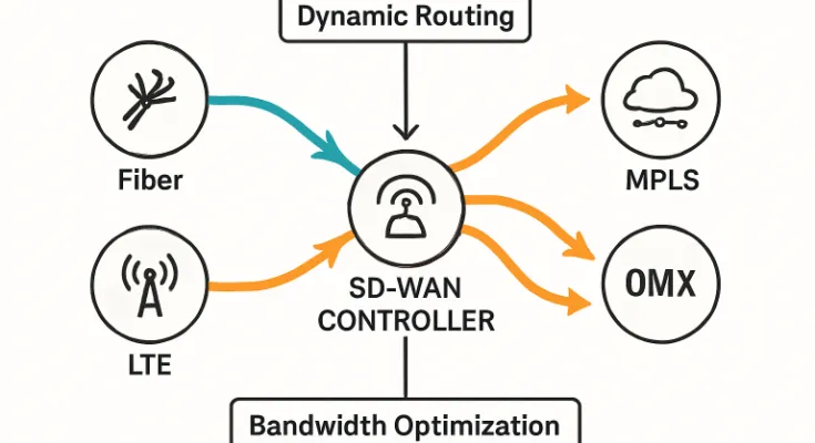 SD-WAN Architecture for Optimized Bandwidth Management
