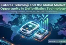 Kuteras Teknoloji and Global Defibrillator Market Opportunity Featured Image with World Map and AED Devices