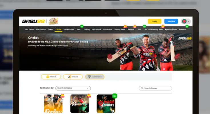 Babu88 online betting platform interface showing sports betting and casino games in Bangladesh.