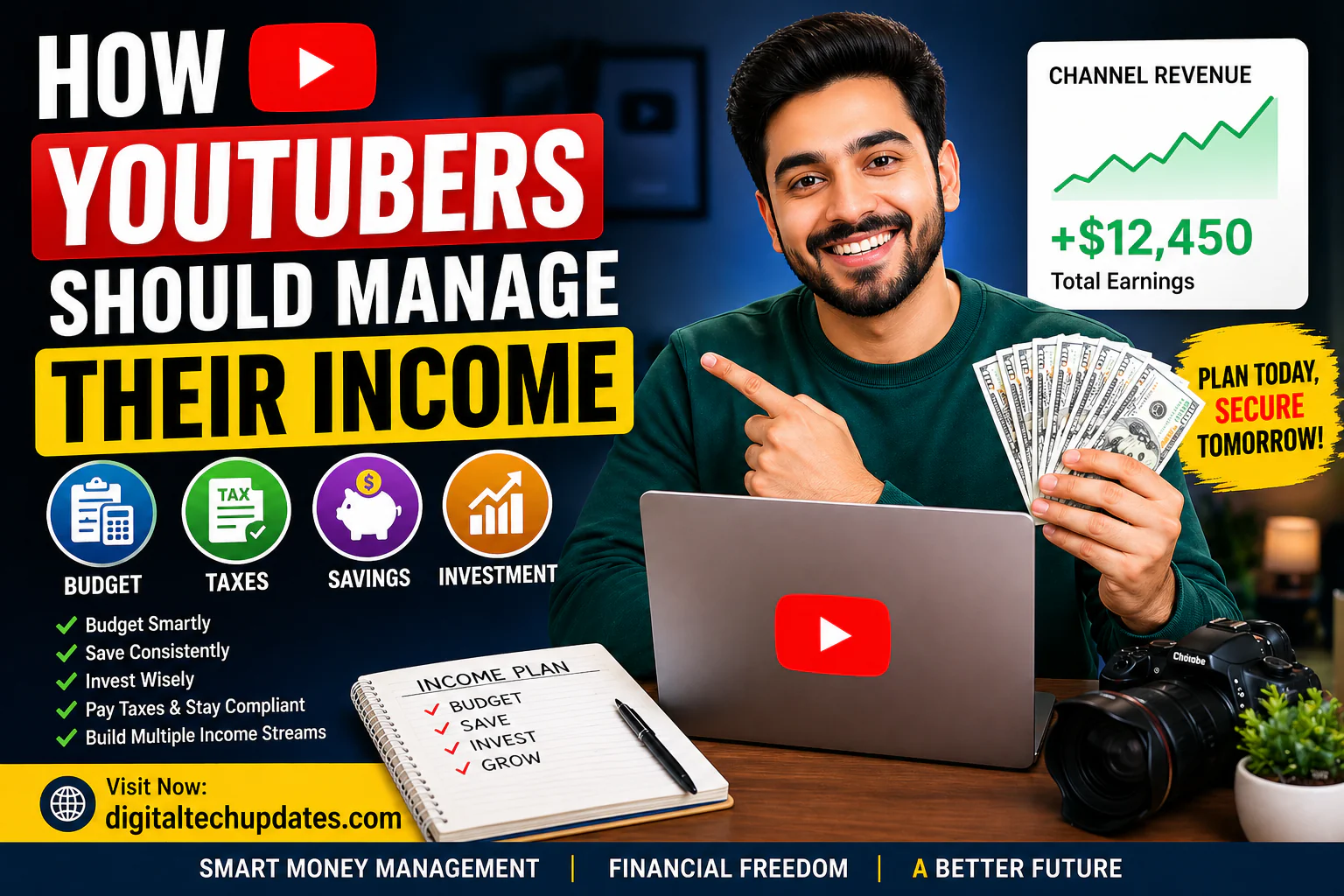 How YouTubers Should Manage Their Income