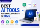 Best AI tools for small business in 2026 featured image showing AI-powered business software, automation tools, productivity solutions, and digital growth technologies.
