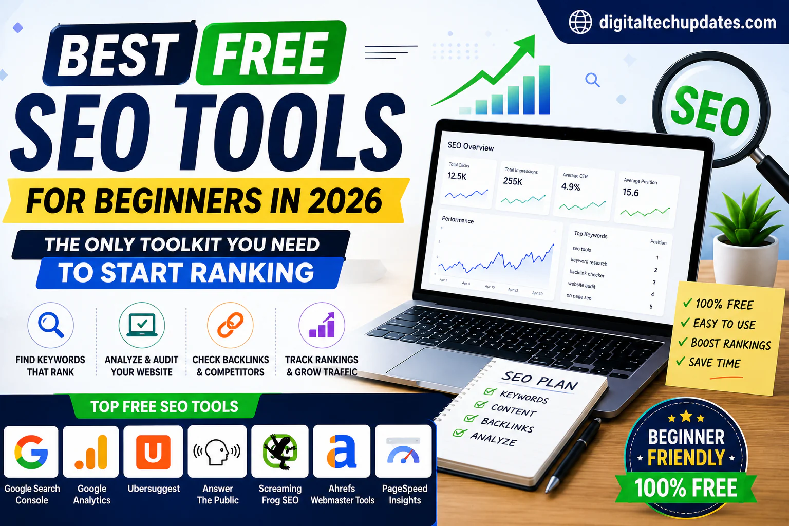 Best Free SEO Tools for Beginners in 2026: The Only Toolkit You Need to Start Ranking