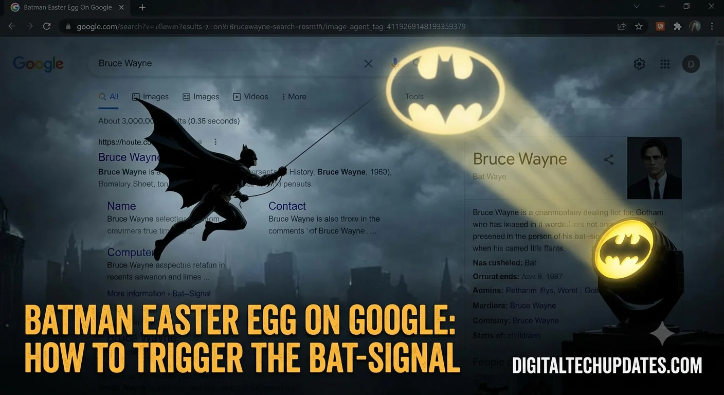 Batman Easter Egg on Google: How to Trigger the Bat-Signal