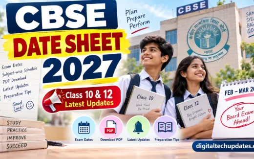 CBSE Date Sheet 2027: Class 10 & 12 Exam Dates, PDF Download and Latest Updates